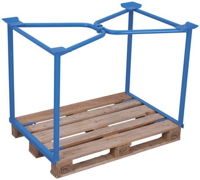 VARIOfit Superstructure pour palettes Type 65 1.200 x 800 mm Hauteur utile 800 mm (pa-080.005)