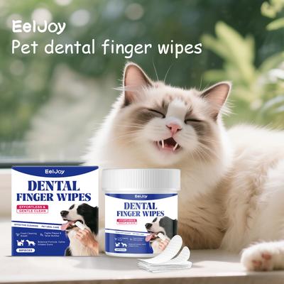 Happy Pet Pantry Gentle Pet Teeth Cleaning Wipes 50pcs Finger Dental Wipes For Dogs & Cats Plaque Tartar Remover & Fresh Breath Pet W Gentle Pet Teeth Cleaning Wipes 50pcs Finger Dental Wipes For Dogs & Cats Plaque Tartar Remover & Fresh Breath Pet W
