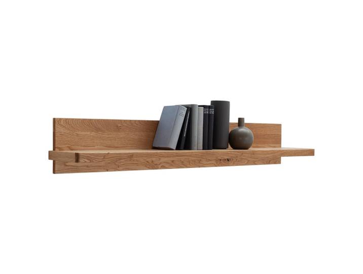 Linea Natura Wandboard, Eichefarben, Holz, Eiche, massiv, 154x24x25 cm, Wohnzimmer, Wohnwand, Wohnwand- Serien