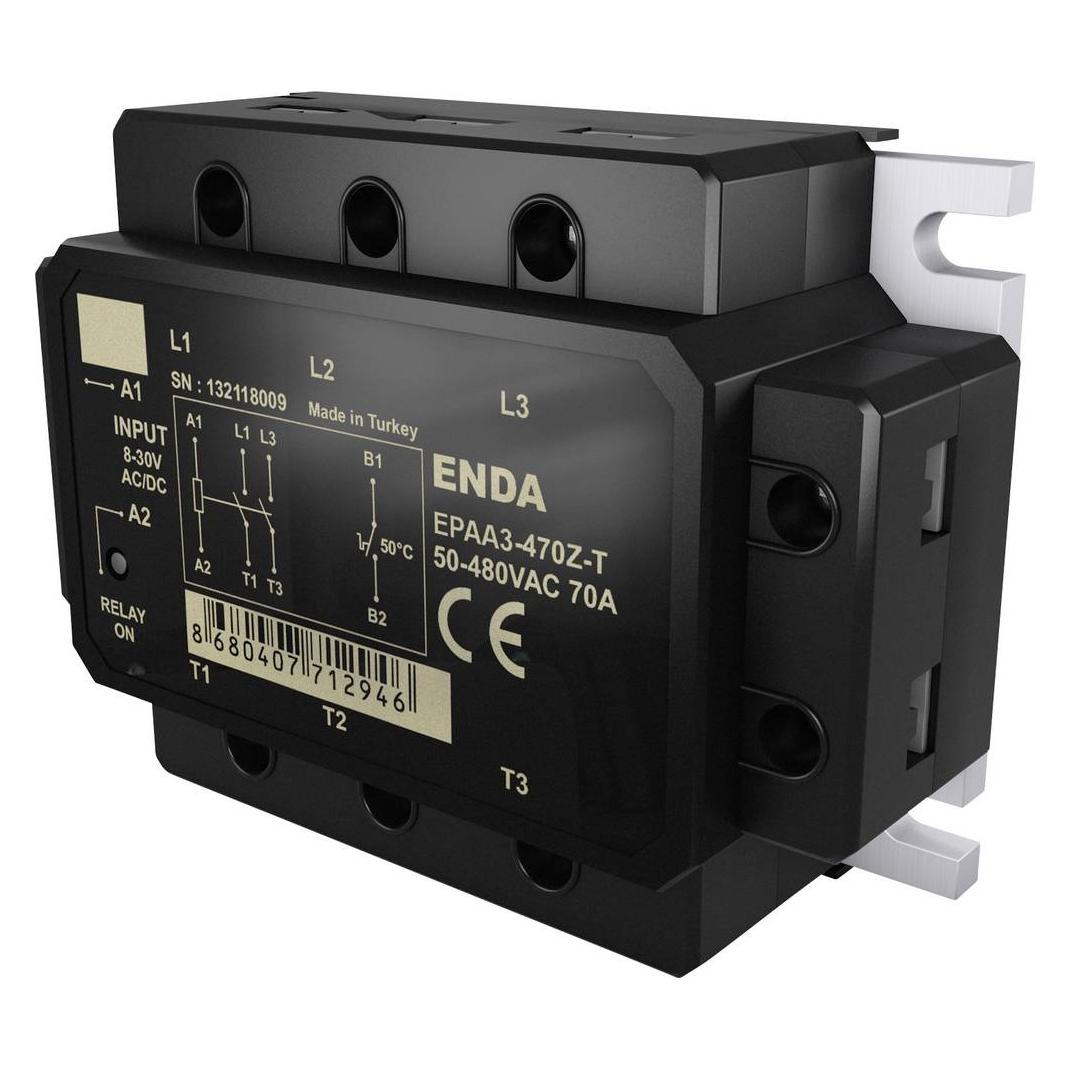 Enda T (3 X 40A) Dreiphasiges Halbleiterrelais (EPAA3-440Z)