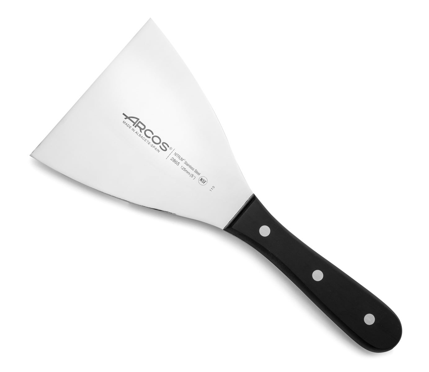 Arcos Spatel Arcos Universal 286500 van roestvrij staal Nitrum met beschermkap, Lemmet: 12,5 x 12 cm
