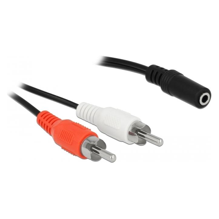 Delock 2 x Cinch - 3,5 mm Klinke (0.20 m) (85806)