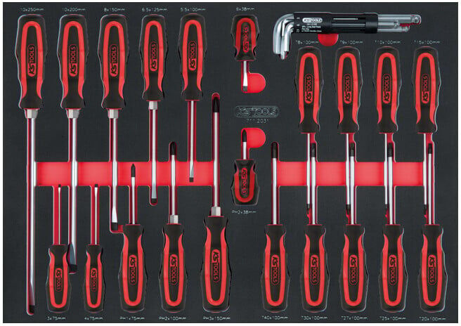 KS Tools SCS Module de tournevis, 29 pcs., modules système 1/1 (711.1029)