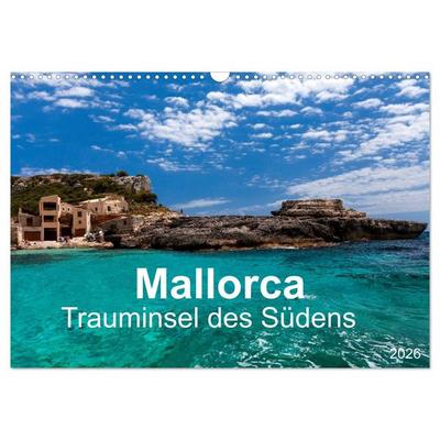 Mallorca - Trauminsel des Südens (Wandkalender 2026 DIN A3 quer), CALVENDO Monatskalender