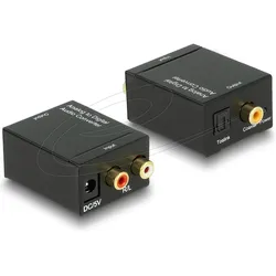Delock Audio Konverter Analog > Digital (Analog -> Digital), Audio Adapter, Schwarz