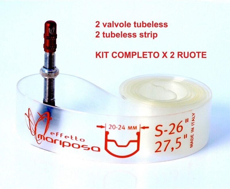 EFFETTO MARIPOSA KIT tubeless in silicone  caffelatex tubeless STRIP