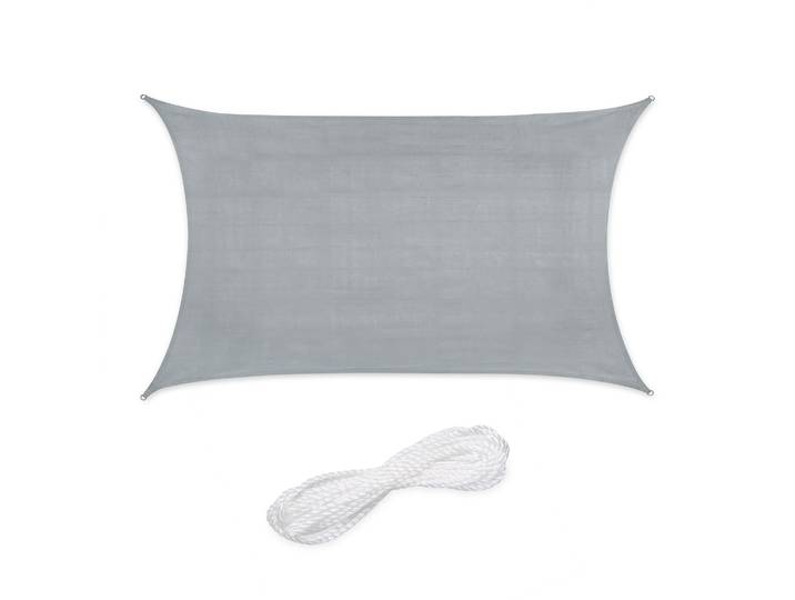 Rechteckiges Sonnensegel HDPE 2x3m Grau