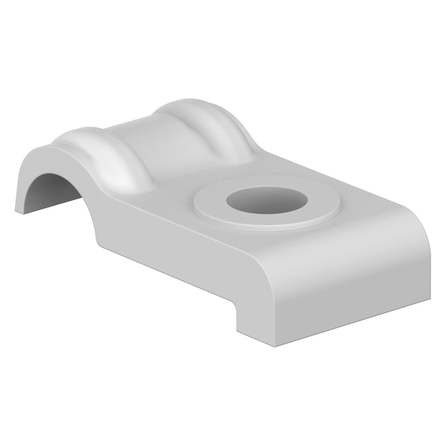 OBO Bettermann ISO-Nagelschelle ohne Nagel, Typ 4028, 2 - 4 mm, lichtgrau (2215047)