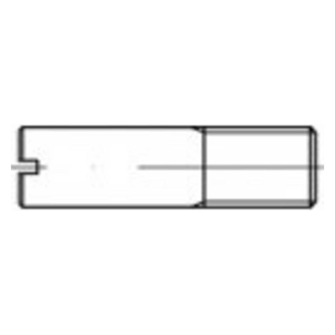 Toolcraft Form Bolzen Kopf Splintloch Bolzen Toleranzfeld h11 245 (10 Stk.) (TO-5394477)