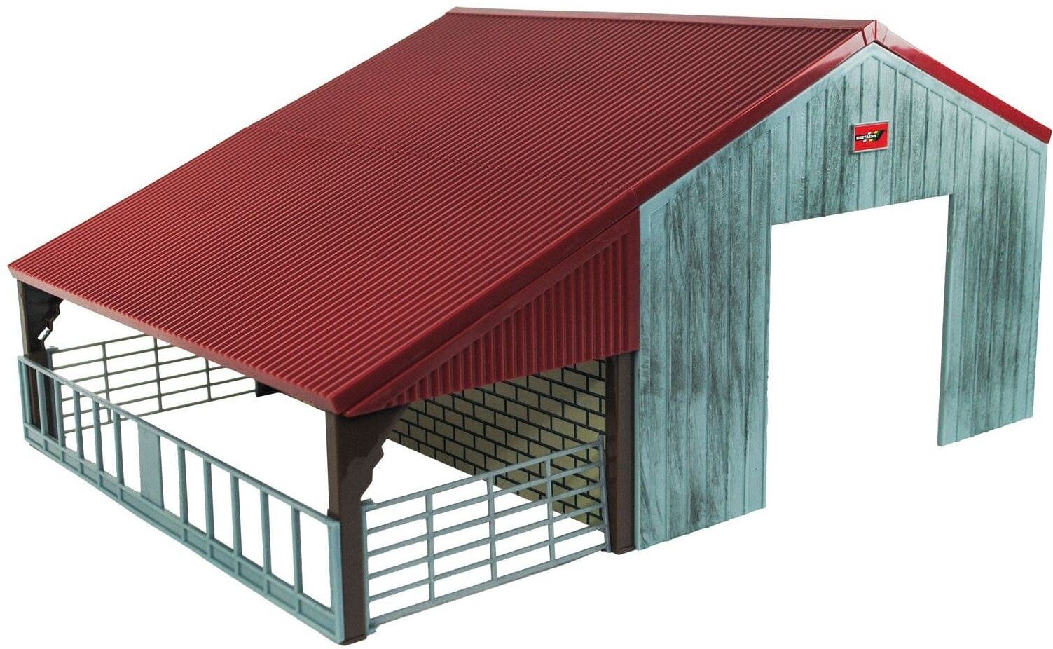 Britains 1:32 Farm Building Set with Animals and Accessories for Ages 3 and Up, 1:32 Scale, Durable Precision-Moulded Plastic