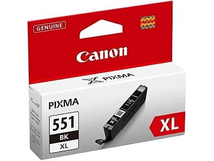 Canon CLI-551XL Cartouche BK Noire XL (Pack plastique sécurisé)