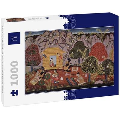 Lais Puzzle Meister des Râmâyana-Manuskripts - Râmâyana-Manuskript, Szene: Ayodhyâ-Kânda, Detail 1000 Teile