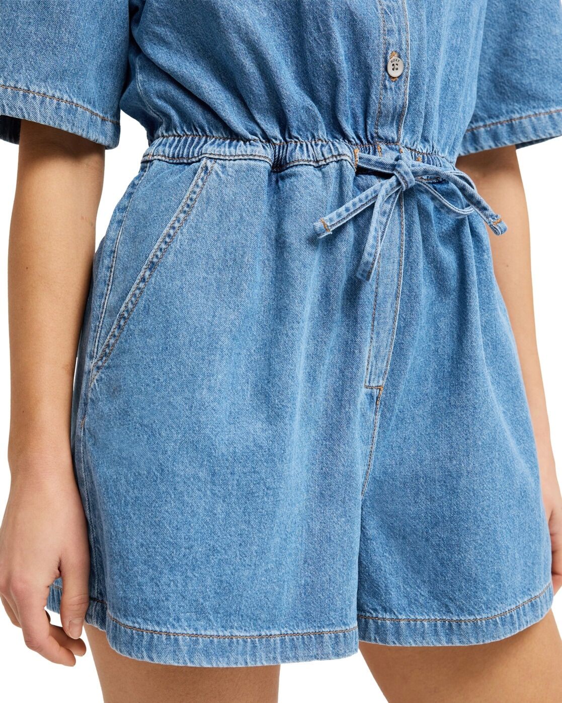Overall ROXY "Real Tomorrow", Damen, Gr. L, US-Größen, surf wash, Obermaterial: 100% Baumwolle., Overalls Overall