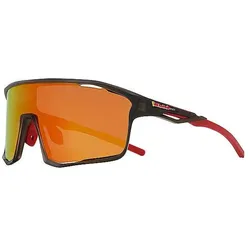 Red Bull Spect, Herren, Sportbrille, Radbrille Rumble I°BOOST (matt x'tal warm grey, Red Mirror, Warm Grey), Orange, Grau