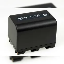 Powery Akku für Video Sony NP-QM71 mit LEDs