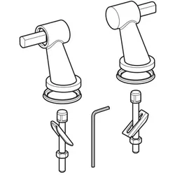 Geberit Scharnier Paar 598036000 zu WC-Sitz 573500