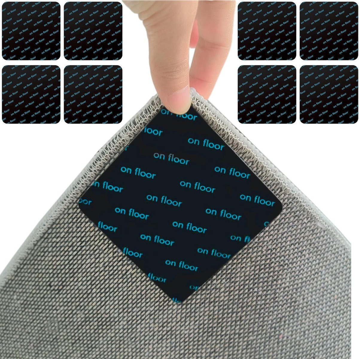 Solidchoice - Set van 8 antislip tapijtgrijpers
