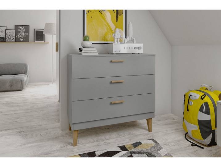 Raumhirsch Furniture Kinderregal Stabile Kommode KUBI mit viel Stauraum - Modernes Design