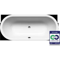 KALDEWEI CLASSIC DUO OVAL Modell 112, Oval-Badewanne, 160x70cm, 291300010001, Farbe: Weiß