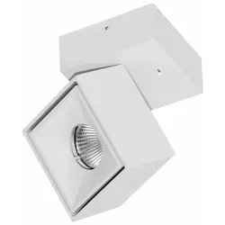 Beneito & Faure Mini Rubyc Tricolore 7 W weiße, quadratische, verstellbare LED-Wandleuchte