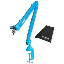 RØDE Mikrofonarm PSA1+ Plus Blau mit Mikrofasertuch, Mikrofonständer, Blau
