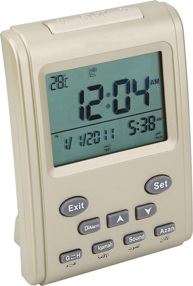 Cocosity Digitale Islamitische Klok met LCD-display, Gebedstijden en Azan-wekker