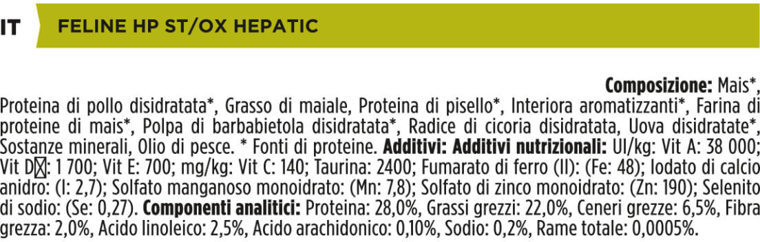 Purina Pro Plan Veterinary Diets Hp Hepatic Gatto 1.5KG