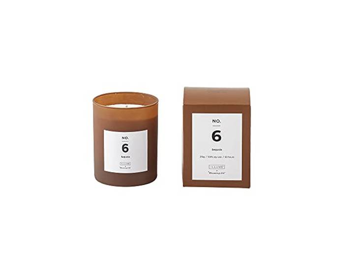 Bloomingville Geurkaars NO.6 - Sequoia, bruin, natuurlijke was