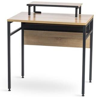 IRIS USA® Computer Desk with Monitor Stand and Cable Organizer