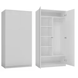 Kleiderschrank Malwa SD-90 WEISS