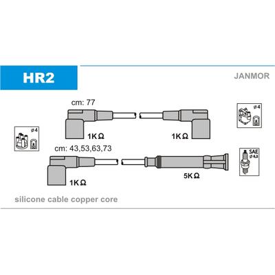 JANMOR Zündleitungssatz HR2
