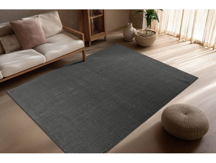 Kurzflorteppich Bandito 125 Grau/Grau 80 x 150cm Polyester