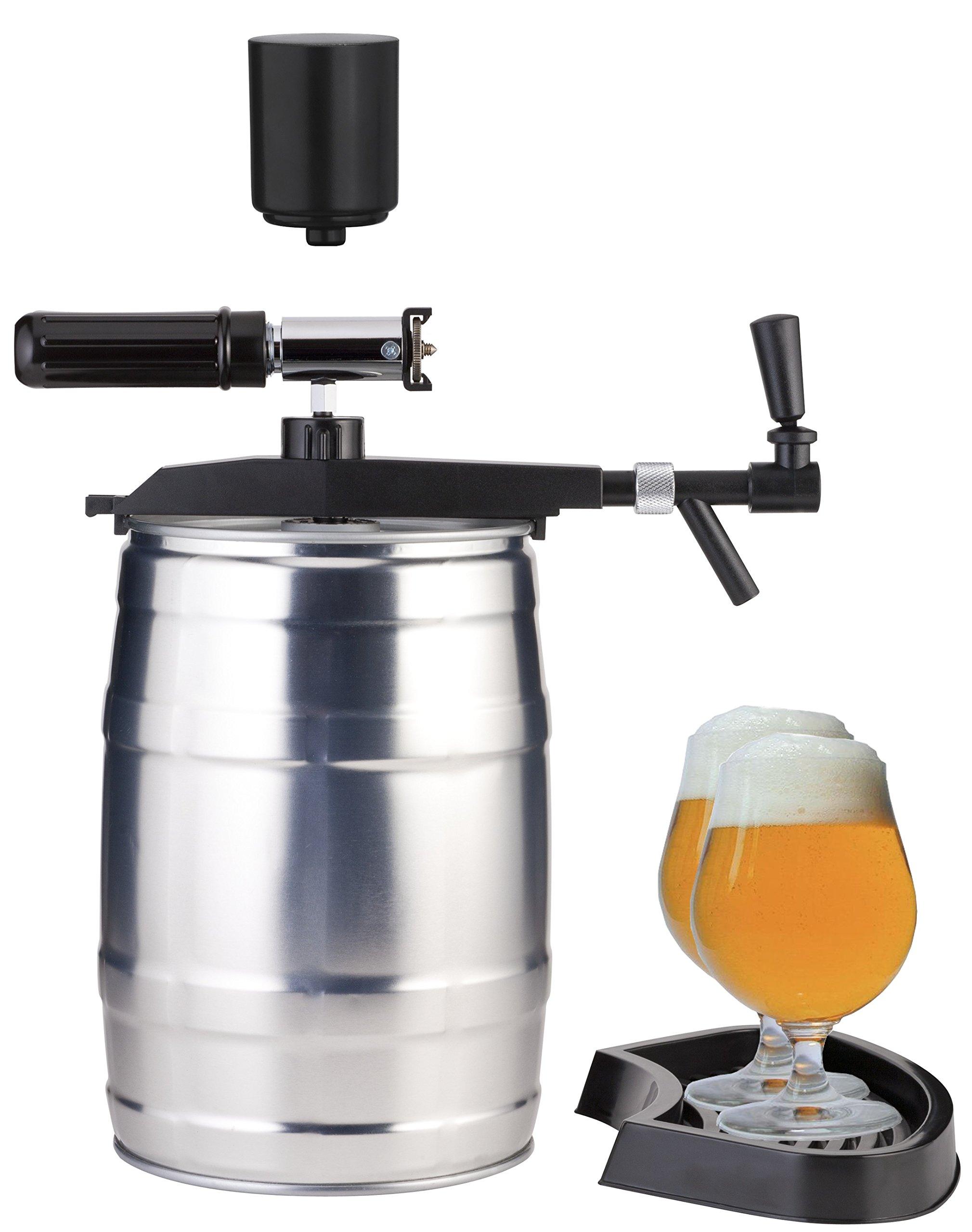 Bierschankgerät für 5-Liter-Fässer mit CO2 und Handpumpe
