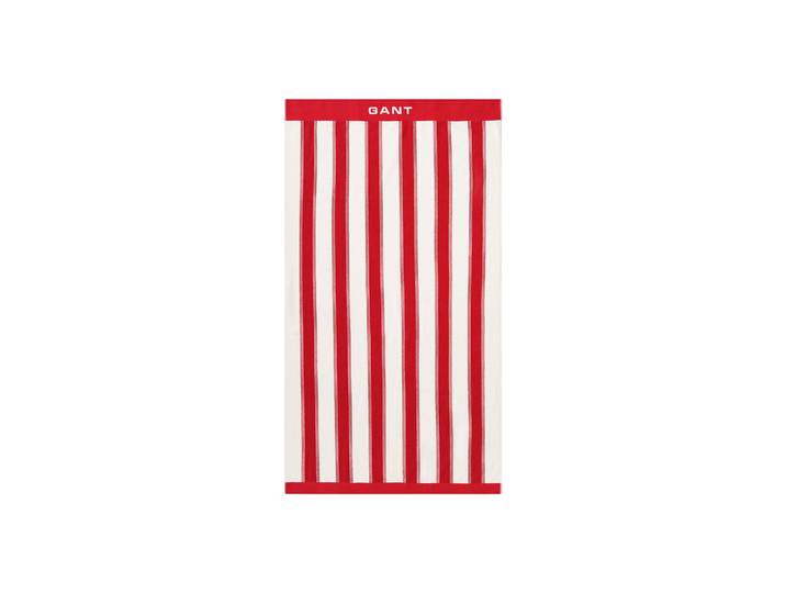 Strandtuch GANT Strandtuch YACHT STRIPE BEACH TOWEL 1er Pack , rot, B:100cm, Obermaterial: 100% Baumwolle CO., Handtücher, Strandtuch