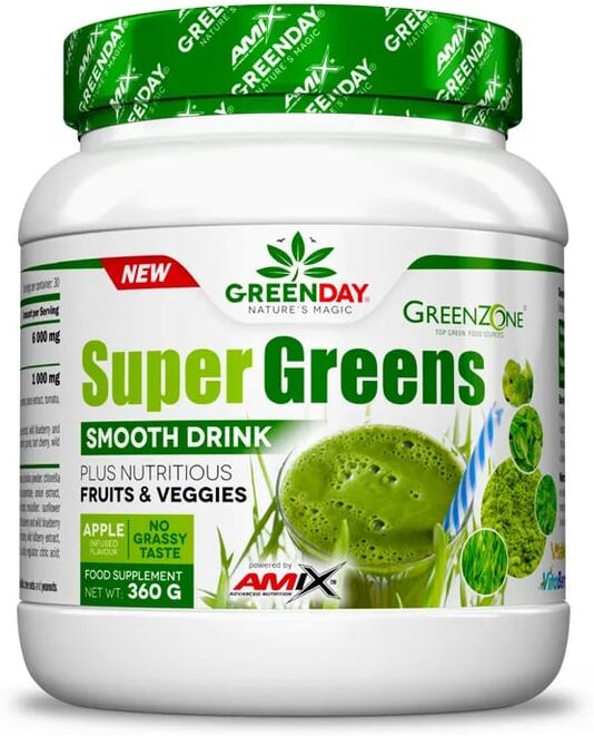 Amix Greenday SUPER GREENS SMOOTH DRINK 360g Manzana