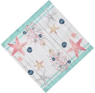 Laural Home "Coastal Christmas Napkin Set of 4 - 20"" x 20"""