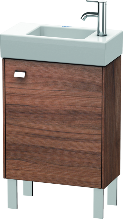 Duravit Brioso Waschtischunterbau BR4431R1079 434x239mm, Nussbaum Natur/Chrom, Tür rechts
