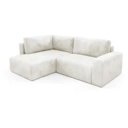 ECKSOFA Angela 4 Sitzplätze Gebrochenes Weiß