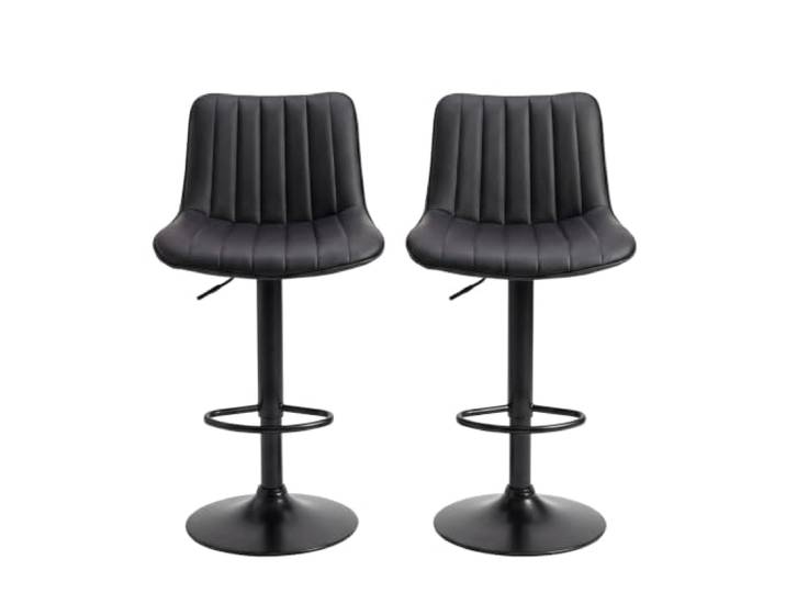 Bayt Barhocker, 2 Stück, höhenverstellbar, Schwarz
