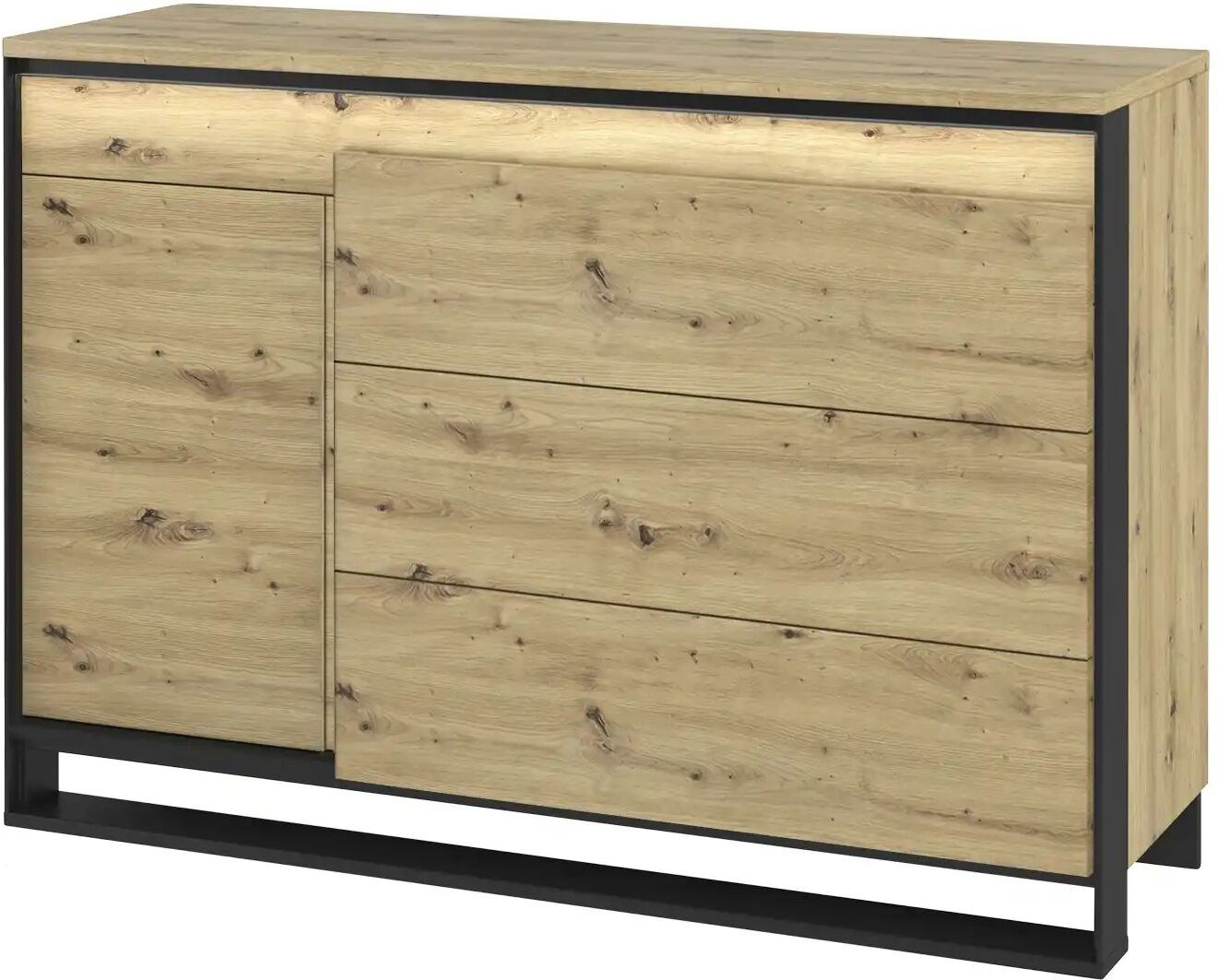 Höffner Sideboard  Quorn ¦ holzfarben ¦ Maße (cm): B: 130 H: 91 T: 41.0