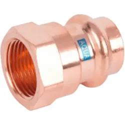 HS AQUAGAS V Übergangsstück 28 mm x 3/4 Zoll 4502028034 Kupfer, IG, Press Copper,  Fitting für Gas und Wasser