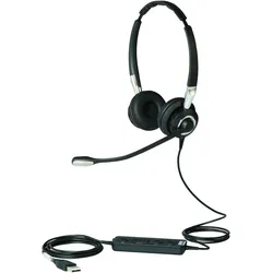 Jabra BIZ 2400 II Duo Headset met Noise-cancelling Microfoon (Kabelgebunden), Office Headset, Schwarz