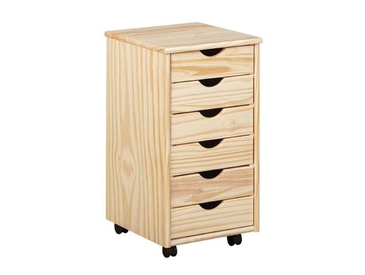 Schubladenelement NILS 6 Schubladen natürliches holz