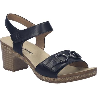 Sandale JOSEF SEIBEL "Grace 05, schwarz", Damen, Gr. 38, schwarz, Obermaterial: 100% Rindsleder Leather cow., Schuhe Sandale