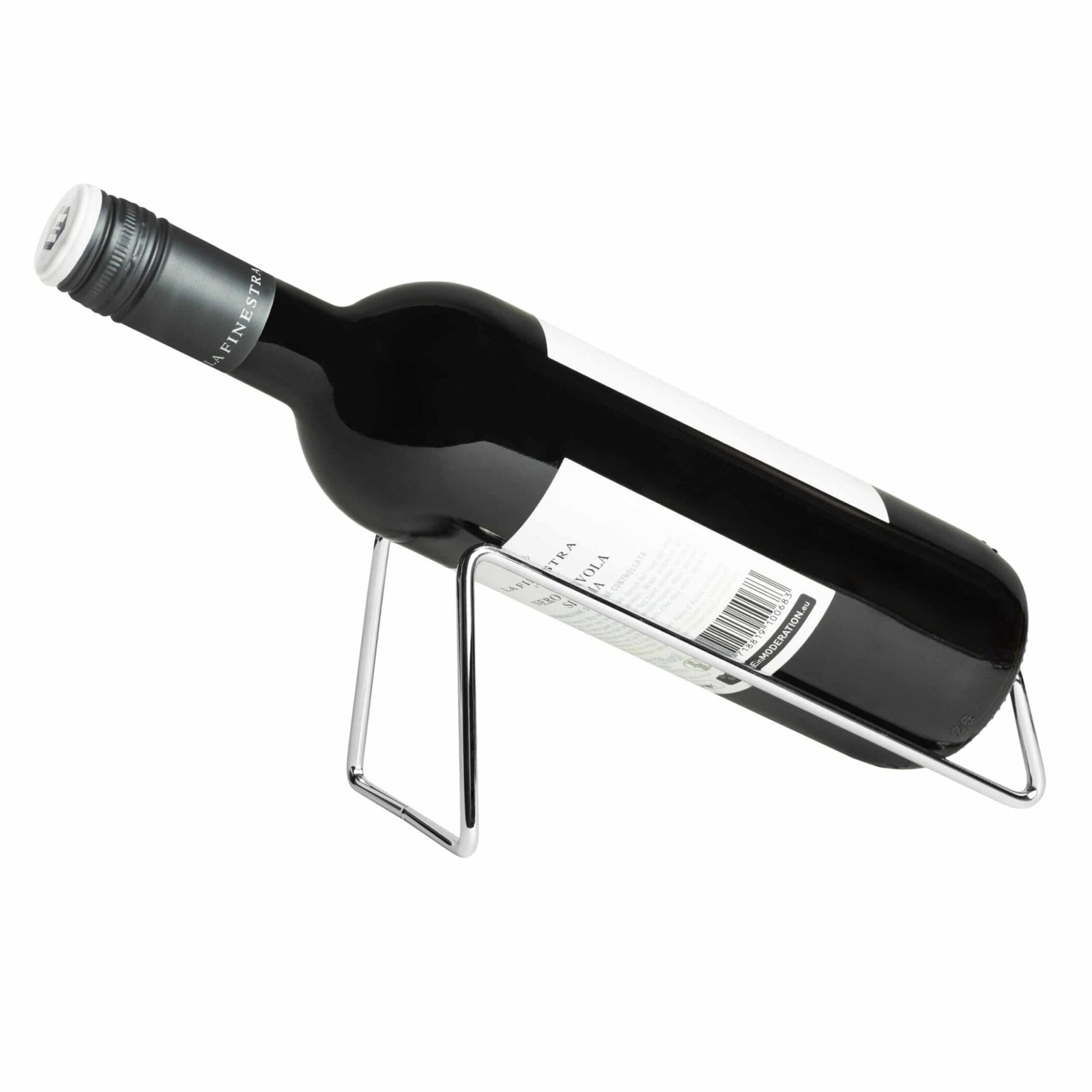 QUVIO Wijnrek voor 1 fles, RVS