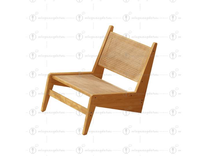Fauteuil de loisirs en rotin tressé, fauteuil simple rétro pour salon, balcon et bureau