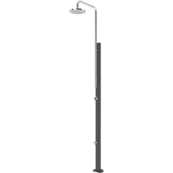 Pooldusche Chrome aus Edelstahl unterschiedliche Oberflächen V2A