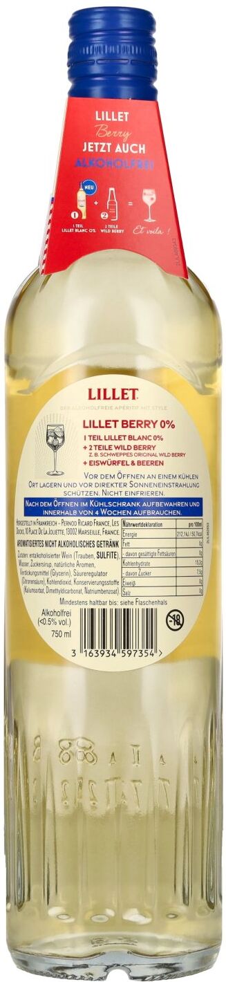 Lillet Blanc 0% alcohol free 0,75l