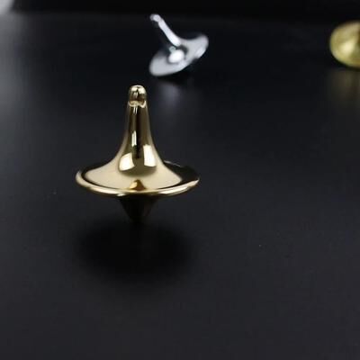 Uplift Picks Silver Precision Metal Spinning Top Movie Totem Style Desk Toy gold With Hole
