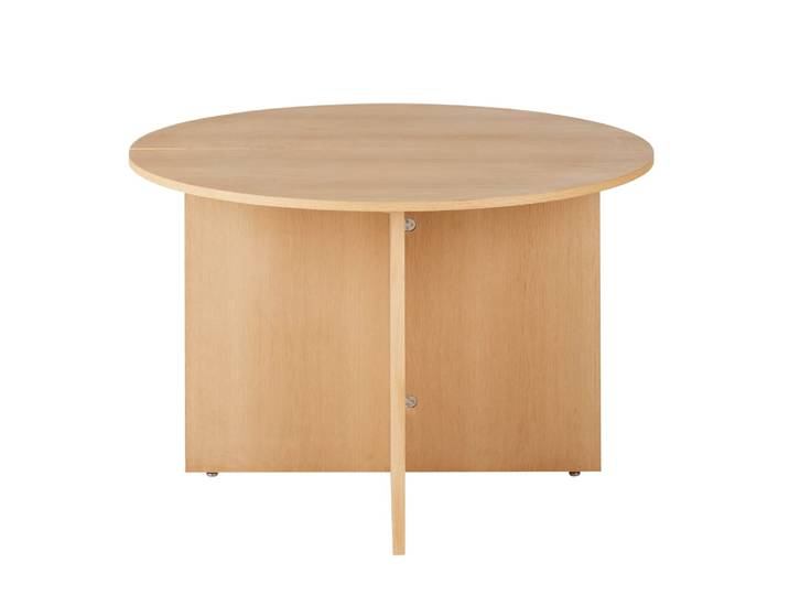 Runder, ausziehbarer Esstisch, 6 Personen, L120/65cm